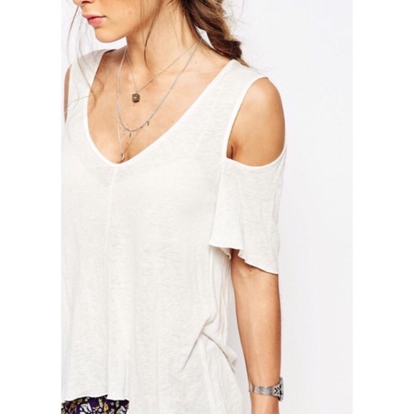 🎉NWT Free People cold shoulder top small - Picture 3 of 8